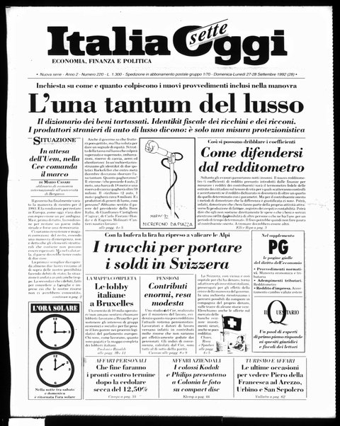 Italia oggi : quotidiano di economia finanza e politica